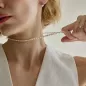 Preview: Gaura Pearls Perlenkette - weiß, reis, 36-41 cm, 925 Silber